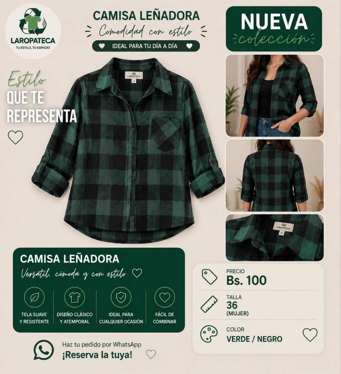 Camisa leñadora
