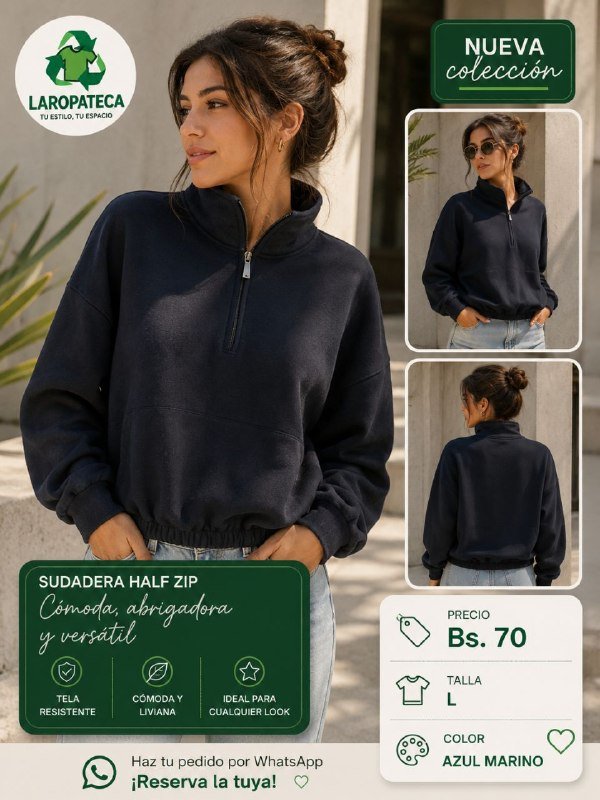 Sudadera half zip