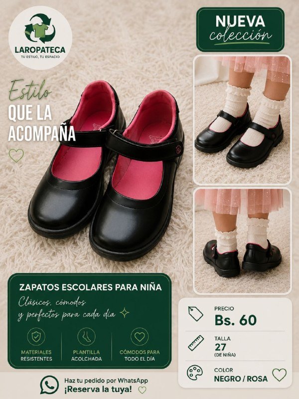 Zapatos escolares para niña