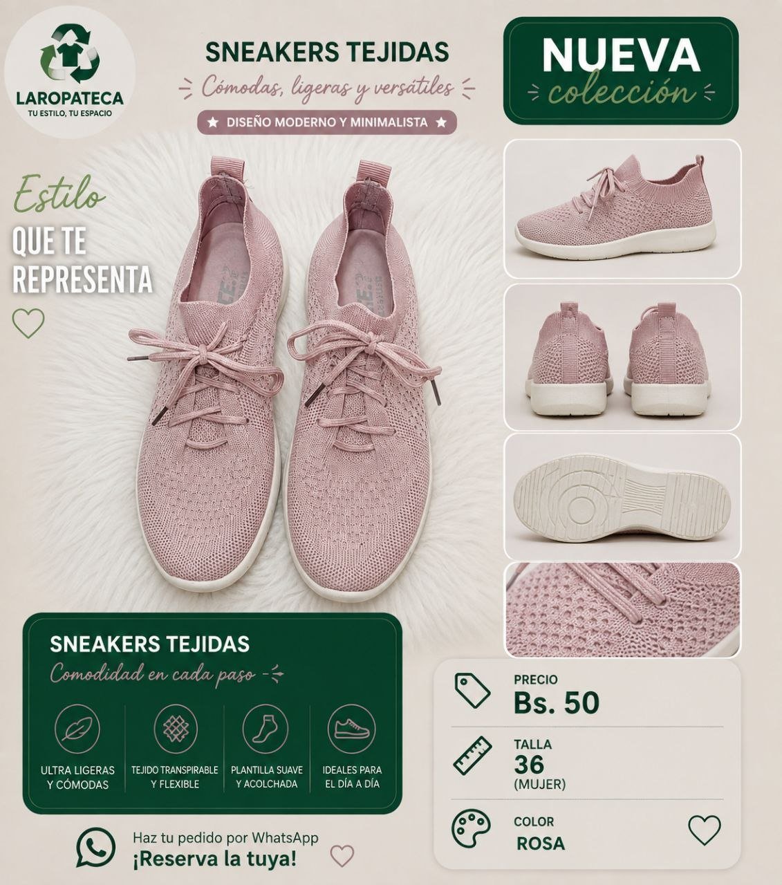 Sneakers tejidas